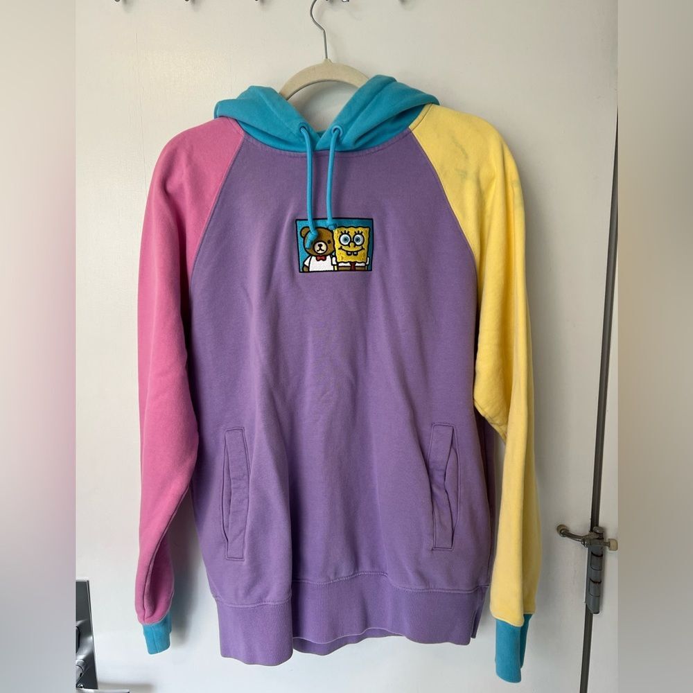 Teddy Fresh Spongebob color block hoodie